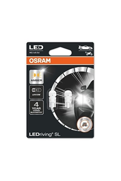 ams-OSRAM SET OF 2 AUXILIARY LED BULB 12V (W5W) AMBER BLI OSRAM
