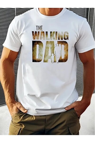 4desire.ro Tricou barbati WALKING DAD Ink, Classic Regular Fit, Bumbac 100%, Vegan Approved