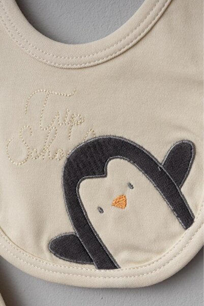 Bebitof 100% Cotton Trolley Penguin Patterned 10 Piece Boxed Newborn Hospital Discharge Set Bbtf.Mv.100