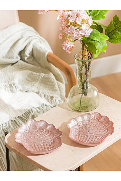 LC Waikiki LCW HOME Pembe Deniz Kabuğu Figürlü Çerezlik 2'li 13 Cm