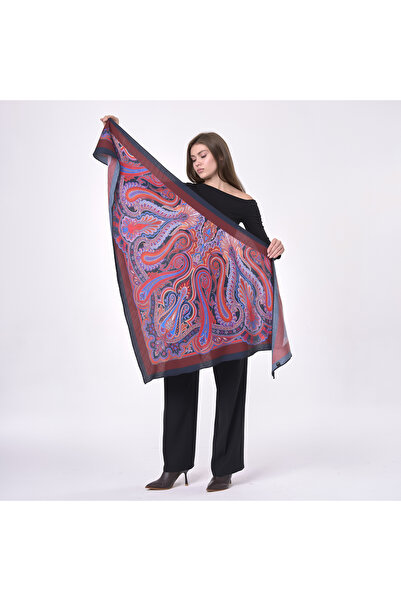 Nomads Felt Nomads Shawl Patterned Large Wool Silk Scarf Shawl