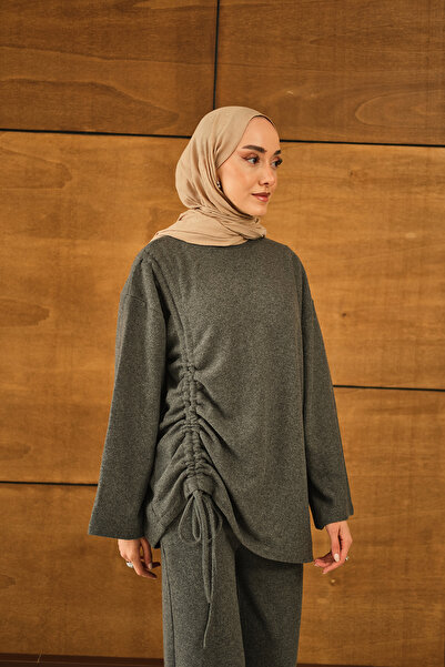 LOCCO Γυναικείο Σετ με ρέλι τεμαχίων Ανθρακί