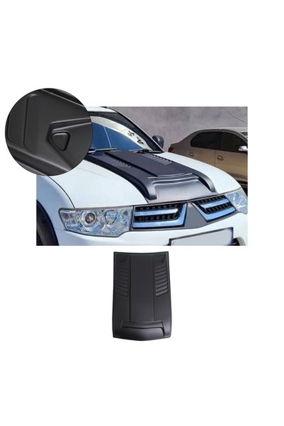 BRSPLAST L200 Uyumlu 2007-2014 Abs Ön Kaput Üstü Scoop Havalandırma Tek Parça