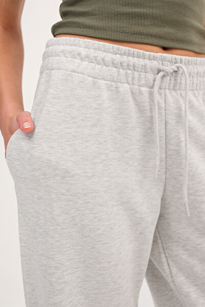 Addax Beli Lastikli Wide Leg Eşofman EŞF1859