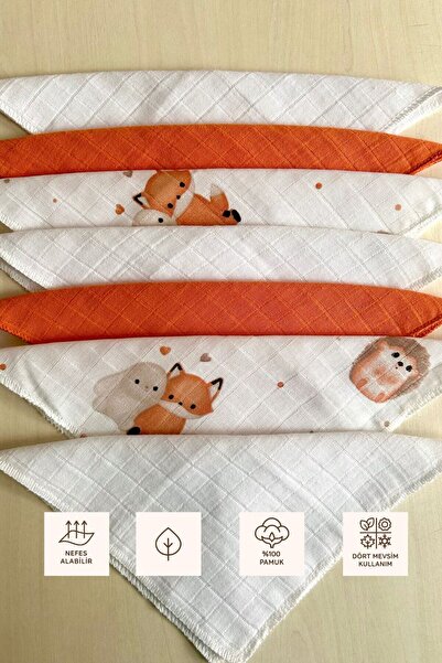 Sevza Kids مجموعة من 7 مناديل مبللة للفم للأطفال من القطن 100%، مجموعة ليتل إ...