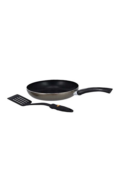 DELCASA Aluminium Frypan With Turner Brown/Black 26cm