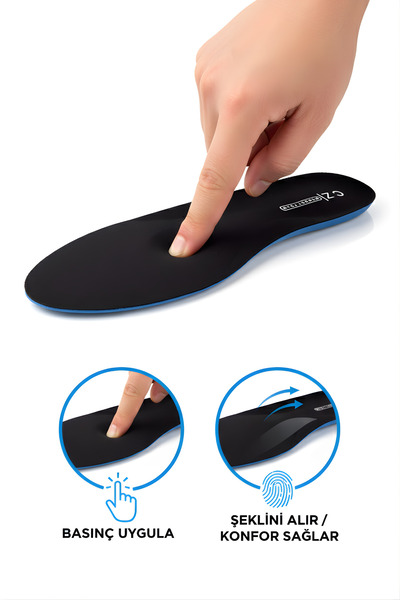 Cristante Zappella RelaxStep Ortopedik Memory Tabanlık , Rahat Ayakkabı İç Tabanlık , Spor Ayakkabı Tabanlığı