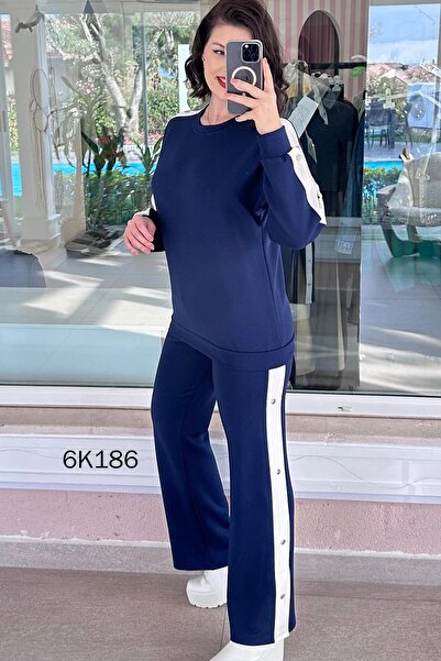 İnce Topuk Snap Detail Modal 2-Piece Set 6K186