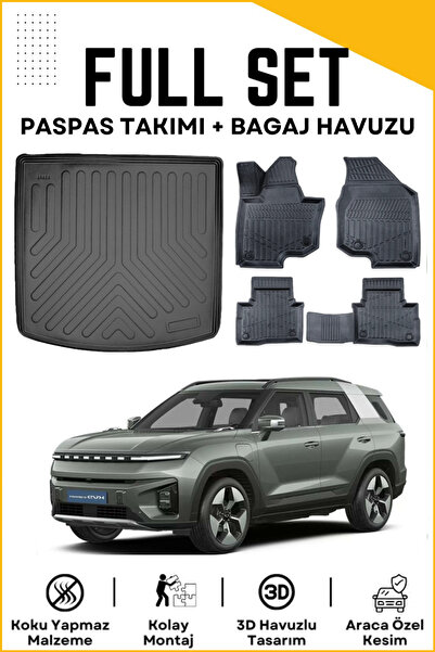 ko kaliteoto Ssangyong Torres Evx 2025 Model Birebir Uyumlu Bagaj Havuzu+Pasp...