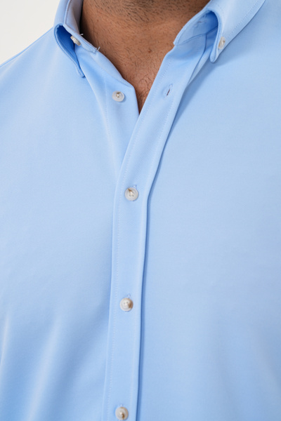 Catto Peak Сорочка з трикотажної тканини з літньої колекції, з еластаном, прямий крій, чоловіча сорочка