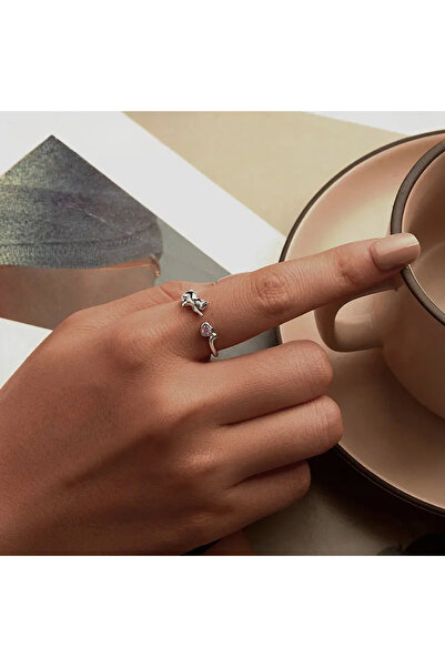 Bijuterii Nadiela Inel reglabil din Argint 925 - Cat love