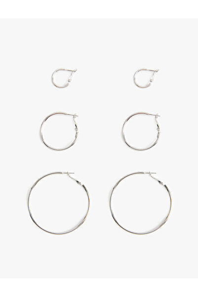 Koton 3'lü Çelik Halka Küpe Seti