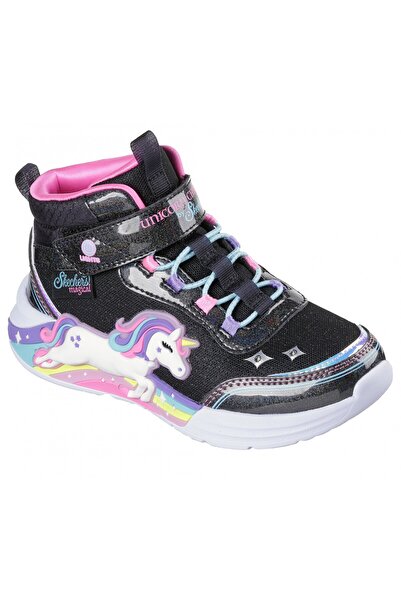 SKECHERS Carcasă Unicorn neagră cu lumină LED