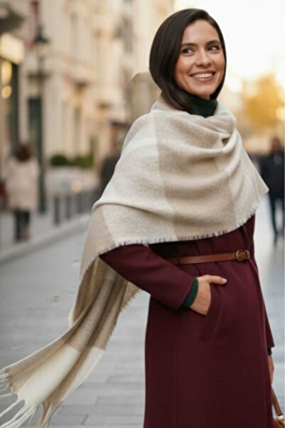 Mood Agenda Eșarfă în carouri premium pentru femei, eșarfă în carouri