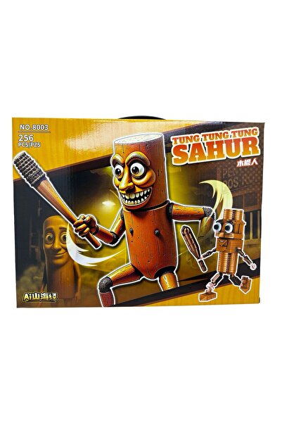 LEGO Tung Tung Tung Sahur Construction Set 256 Pieces Type Blocks