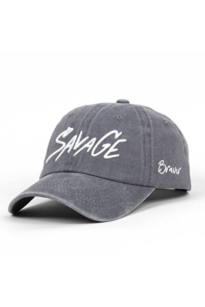 Braver Collection Savage Nakışlı Yıkamalı Şapka