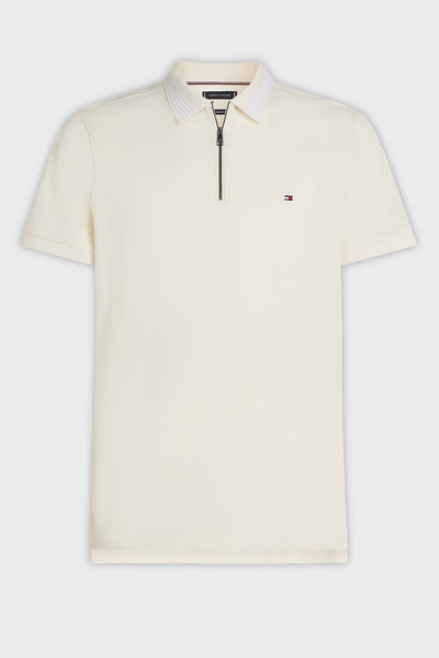 Tommy Hilfiger % 100 Pamuk Regular Fit Fermuarlı Polo Yaka T Shirt Erkek POLO...