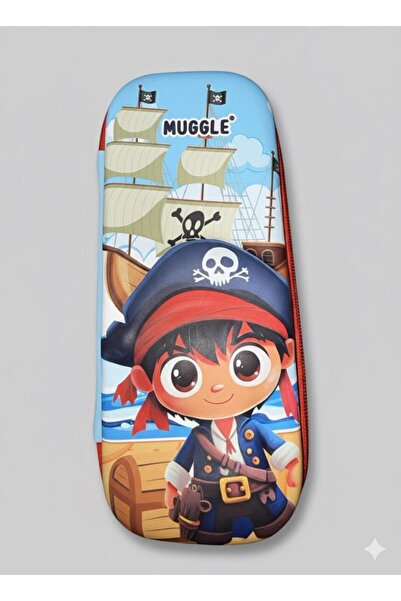 TUMBA'S Τρισδιάστατη αδιάβροχη μολυβοθήκη Kabatma Eva Pirate με παιδική εικόνα