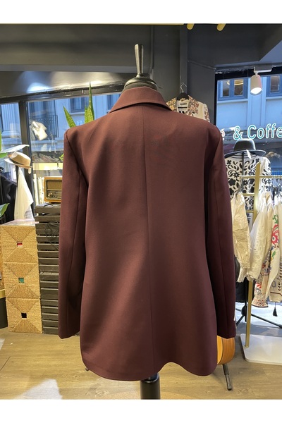 Forever Women's Embroidered Long Sleeve Cotton Blazer Jacket