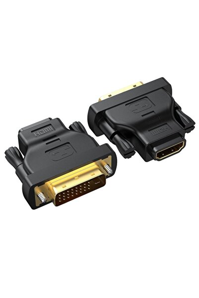 Generic محول DVI إلى HDMI (عبوة من قطعتين)، محول ثنائي الاتجاه من HDMI أنثى إ...