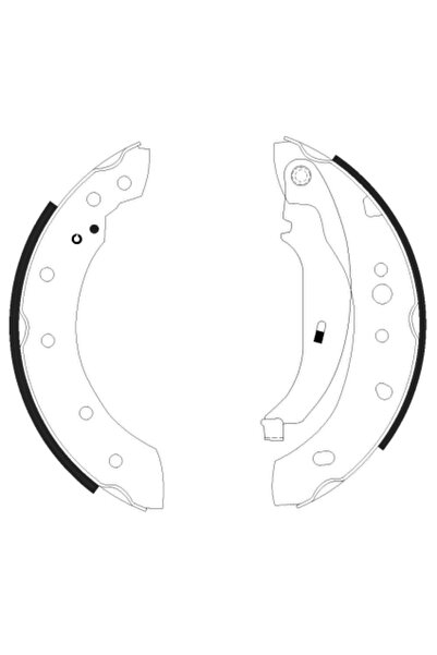 TEXTAR Set Saboti Frana Naza 206 Bestari Peugeot 206