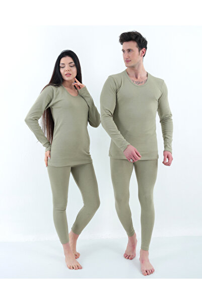 don-x | Askeri Yeşil Termal Takım Unısex Alt Ve Üst ( Fanila Tayt ) 1 Adet