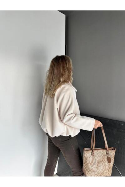 EGZOTİK ASORTİK Camel Hair Bomber Model Coat