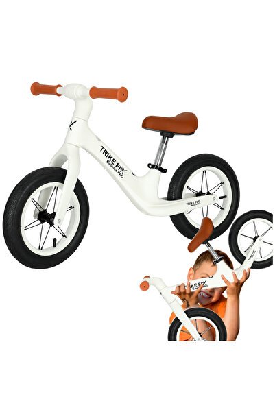 SERSIMO Balance bike PRO 86x39x54 cm, steel frame, 30 cm inflatable wheels, adjustable, white