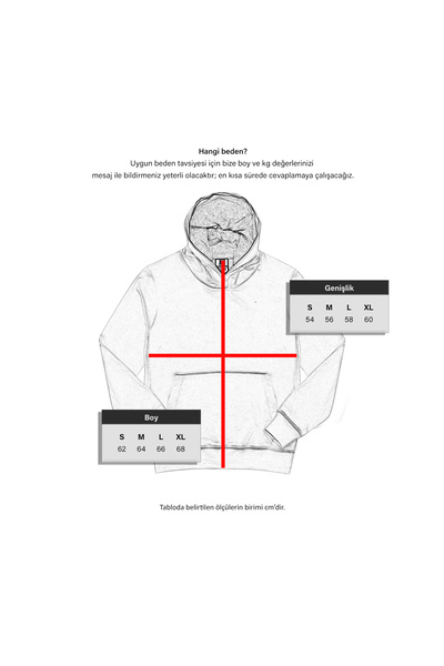 Cottonland Men's Academia Regular Fit Hooded Pocket Three Thread Without Shardon B Printed Cotton Sweatshirt Smoke