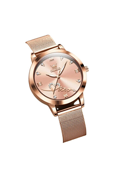 OLEVS Ceas de damă elegant la modă, mecanism cu cuarț, clasic, oțel