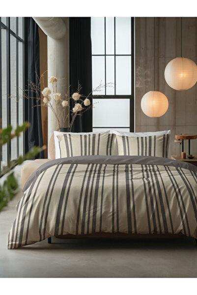 Sleeptime Duvet cover set, Cotton, Cream, 240 x 200 cm
