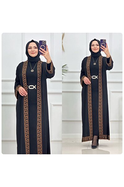 Valens Butik Gold-Edged Hijab Cardigan Aygul