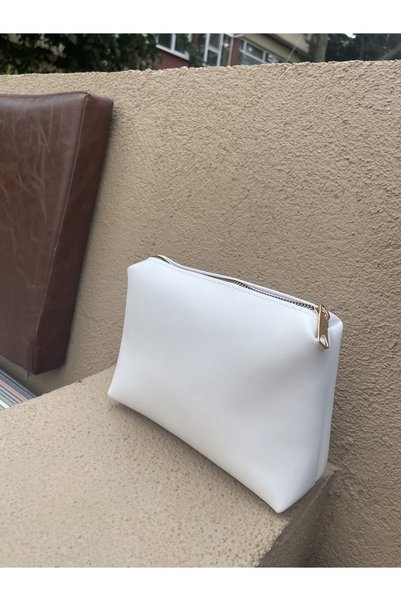 macsoo Women's White Makeup Bag
