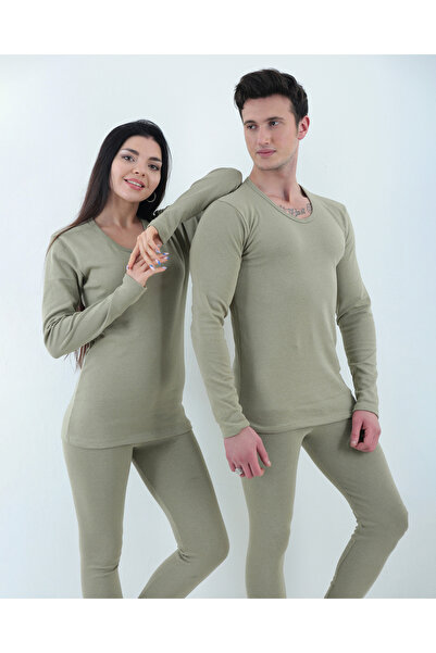 don-x | Askeri Yeşil Termal Takım Unısex Alt Ve Üst ( Fanila Tayt ) 1 Adet