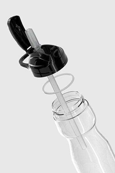 Renga Falcon 730 ml Tritan Flask with Straw 911016 Black