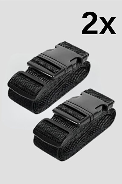 Catwins Valiz & Bavul Kemeri Ayarlanabilir Emniyet Kilitli Tokalı 2 Adet Siyah