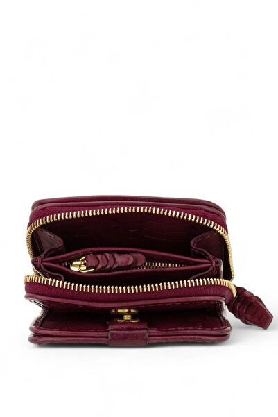 GÖN 100% HANDMADE WALLET WITH ZIPPER AND FENCE FENCE Closure (MARU)