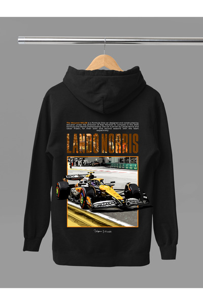 MAGORS Sweatshirt F1 cu glugă, cu mânecă lungă, din bumbac imprimat LANDO NOR...