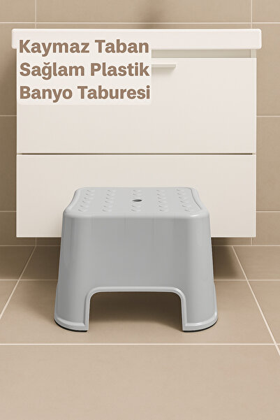 Funny Life Kaydırmaz Tabanlı 200 kg Taşıma Kapasiteli - Ultra Dayanıklı Banyo Taburesi