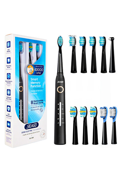 DANESSO Sonic electric toothbrush, Danesso®, For adults and children, 40,000 pulsations, 10 heads included