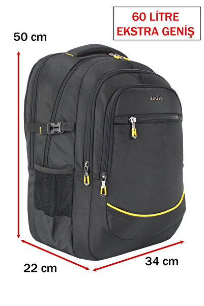Dada Büyük Boy Erkek Sırt Çantası 60 Litre Usb Type-C Aparat Ortopedik Sırt v...