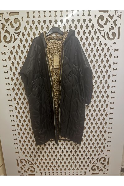 NewCollettin İtalyan Büyük Beden Kapitone Mont