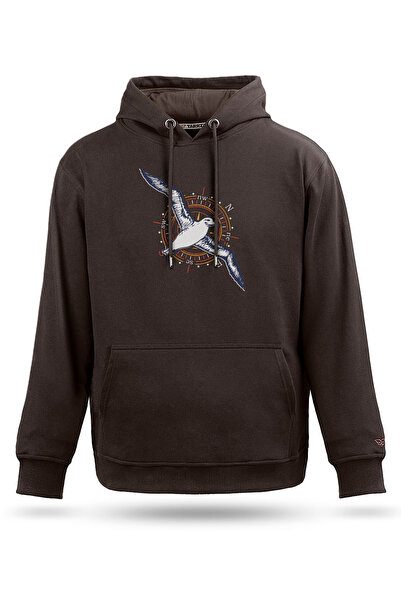 Tarrzzcom سويت شيرت بقلنسوة للجنسين من ألباتروس