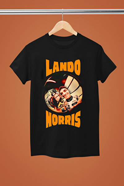 MAGORS LANDO NORRIS, BUMBAC IMPRIMAT, Mânecă scurtă, CORTĂ REGULARĂ F1 tricou