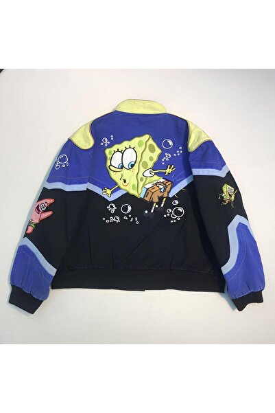 BİQ & TAQ BUTİK Jachetă supradimensionată Sponge Bob Detail Bomber