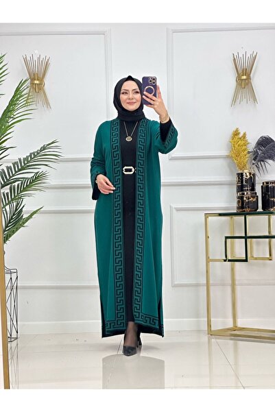 Valens Butik Gold-Edged Hijab Cardigan Aygul