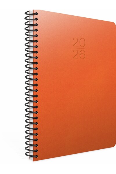 GENC DIJITAL BASKI Gipta 20X28--- Weekly--- 2022 Spiral Agenda Hard Cover (422-Sek) 110 Gr.