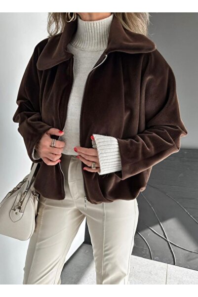 EGZOTİK ASORTİK Deve Tüyü Bomber Model Mont