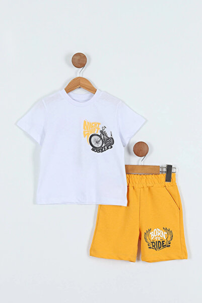 TUOBEBE Pantaloni scurți din bumbac pentru băieți, sezon nou, cu imprimeu tri...