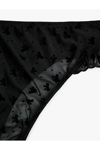 Koton Ruffle Detailed Comfortable Fit Lace Brief Panties